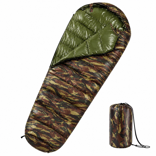 Camouflage Shiny Nylon Pro Sleeping Bag