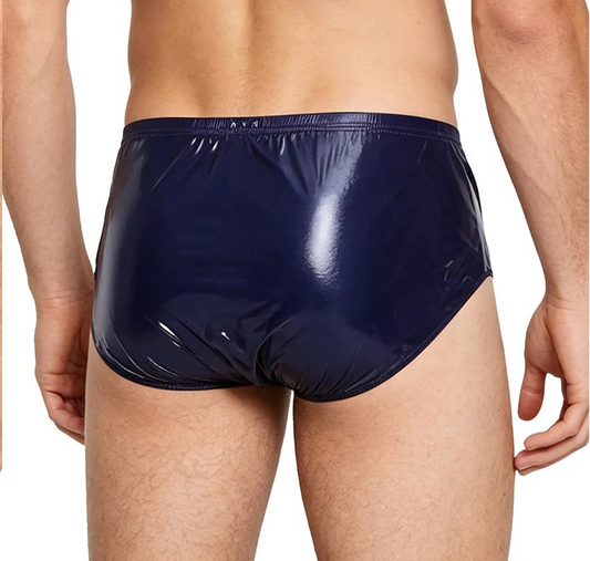Men’s Shiny Nylon Snap Briefs