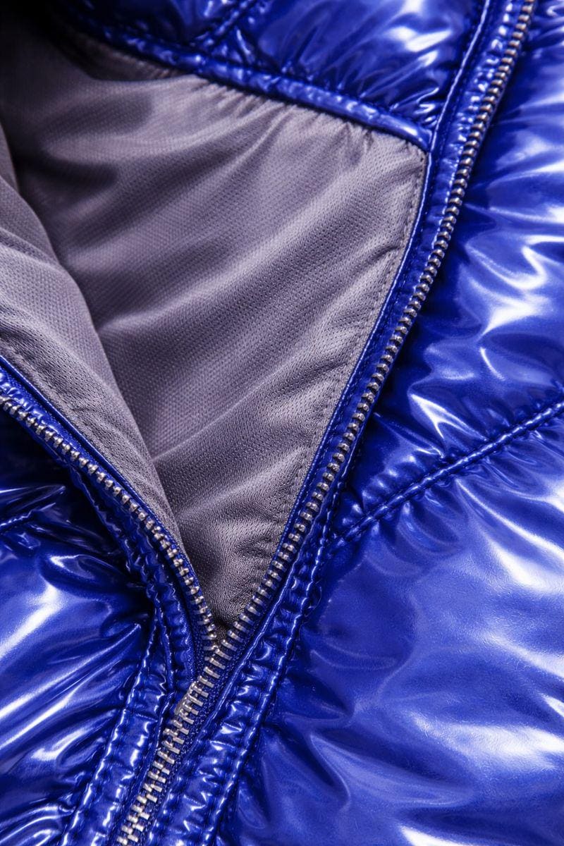 Men’s Shiny Nylon Snowsuit Lightweight Puffy One Piece Winter Suit