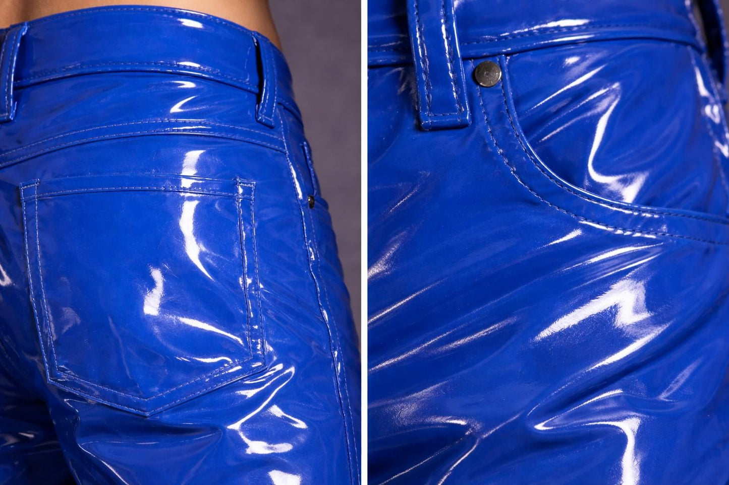 Royal Blue High Gloss PVC Vinyl Pant