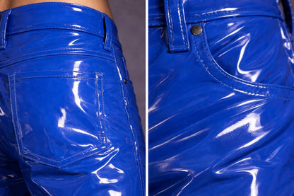 Royal Blue High Gloss PVC Vinyl Pant