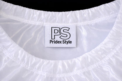 Shiny White Nylon Pullover Shirt  Lightweight