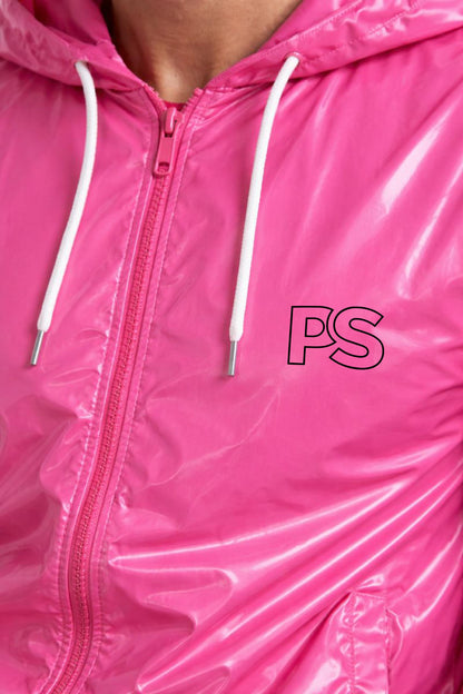 Hot Pink Gloss Nylon Performance Tracksuit