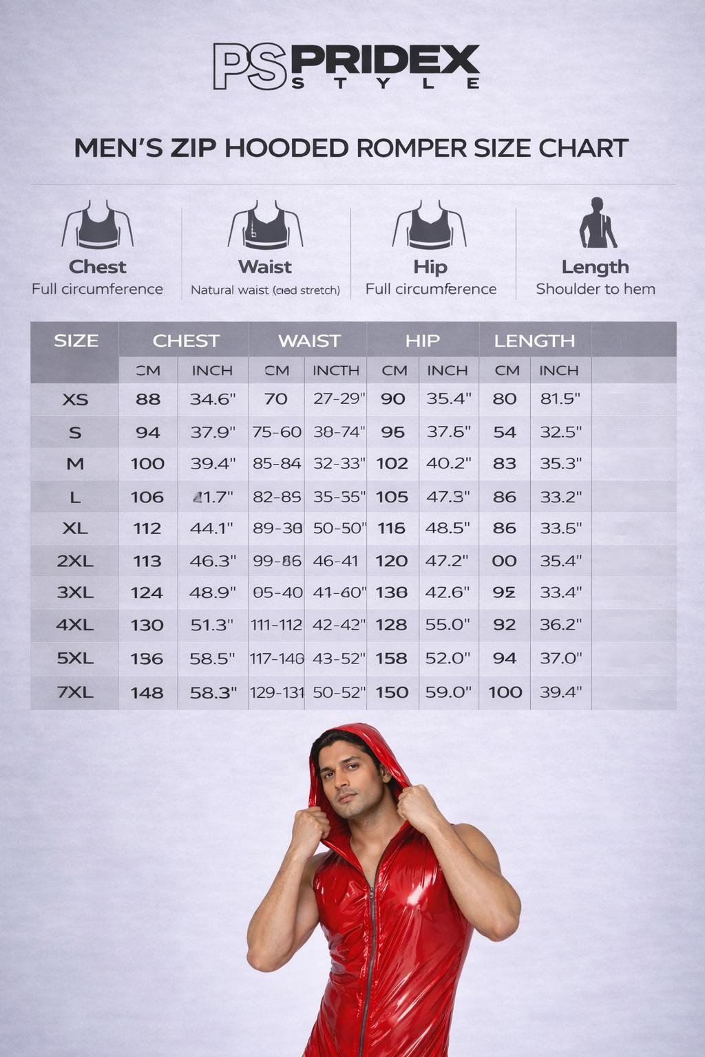 Nylon Hooded Singlet Sleeveless Bodysuit with Front Zipper