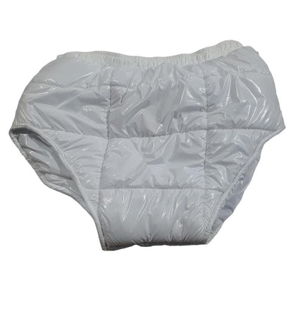 High Shine Nylon Briefs with Contrasting Lining