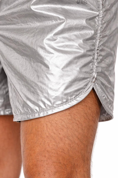 Silver Gloss Performance Nylon Shorts
