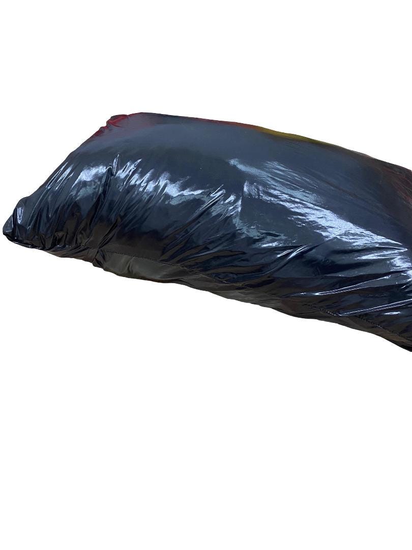 Red Shiny Nylon Pillow Cover Glossy Cushion Protector