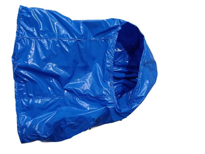Glossy Blue Quilted Full Head Balaclava