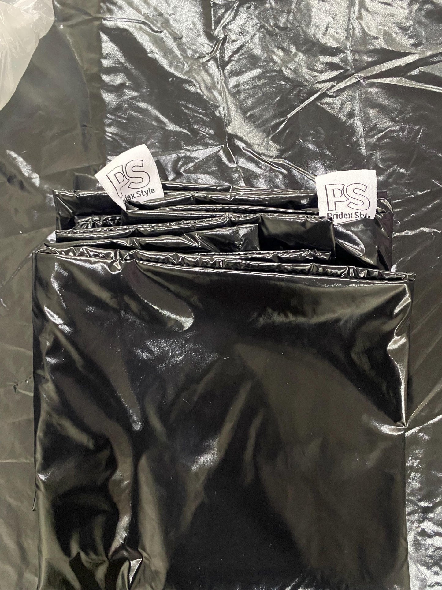 Black Shiny Nylon Bed Sheet Set