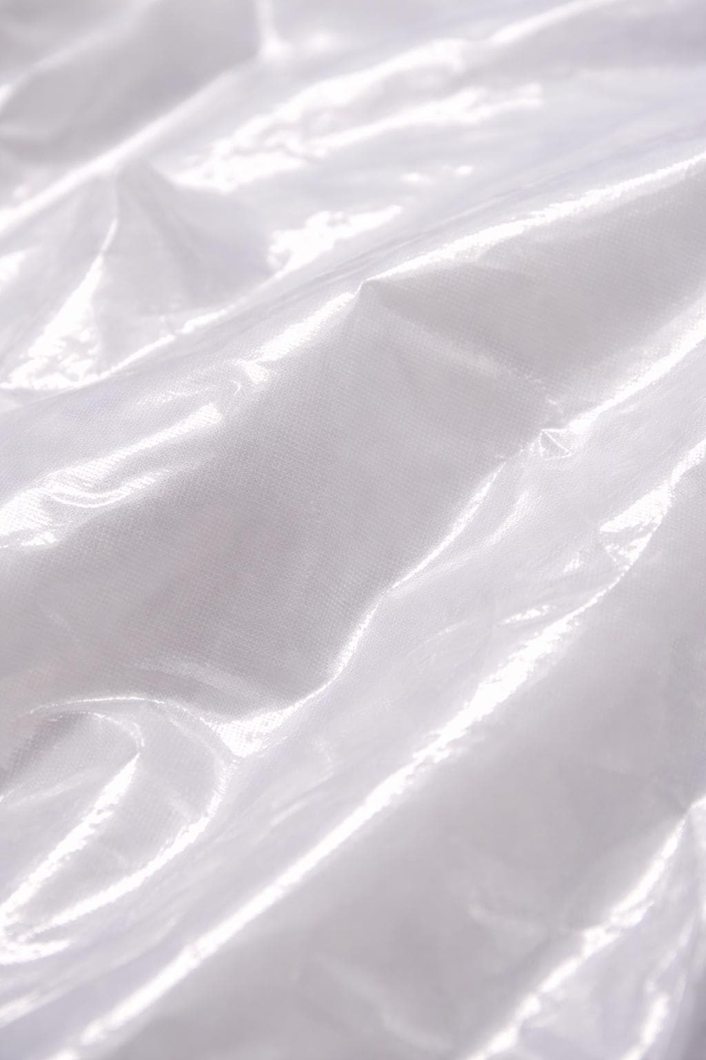 Shiny White Nylon Pullover Shirt  Lightweight