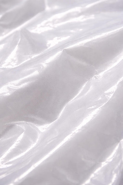 Shiny White Nylon Pullover Shirt  Lightweight