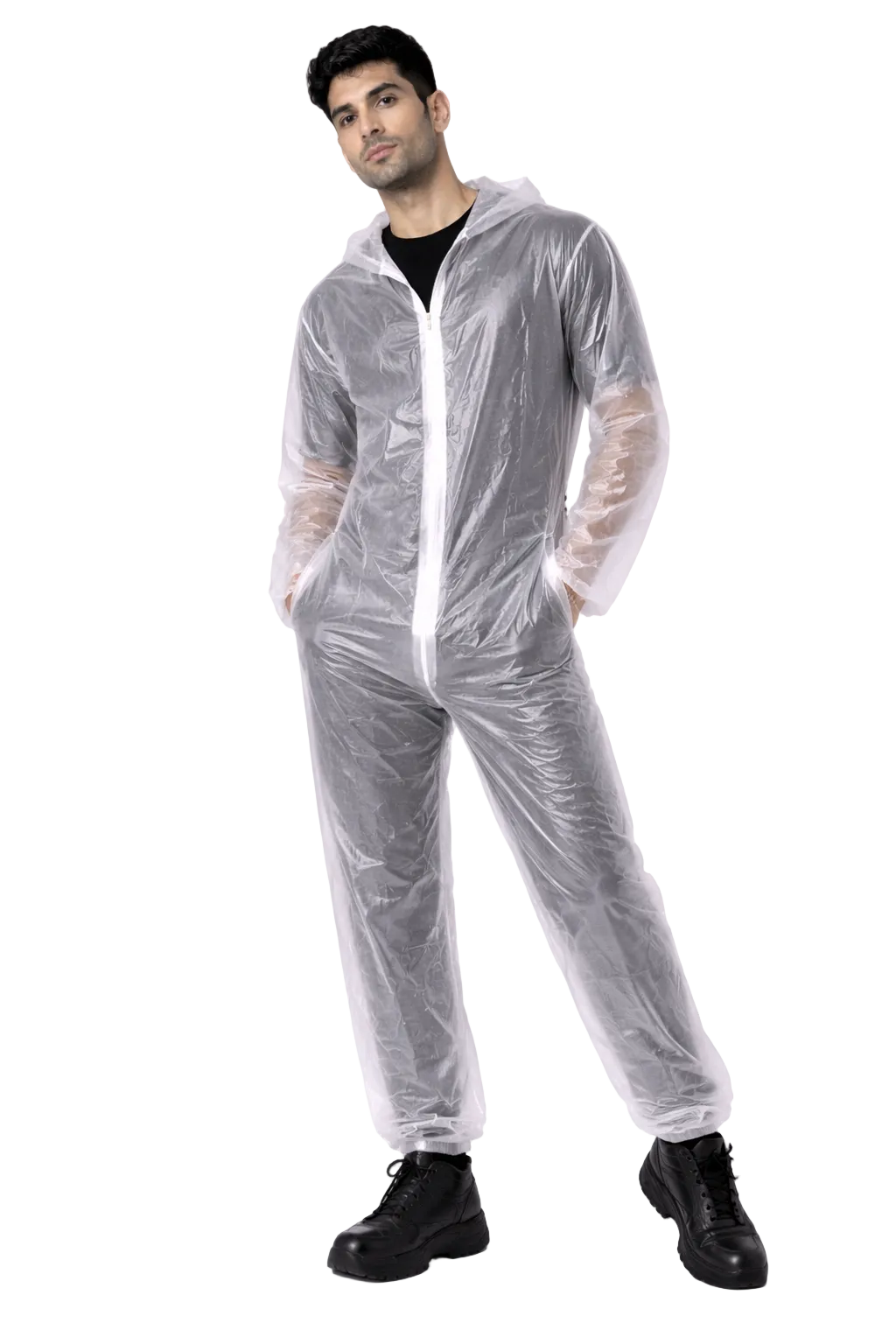 Men’s Transparent PVC Jumpsuit