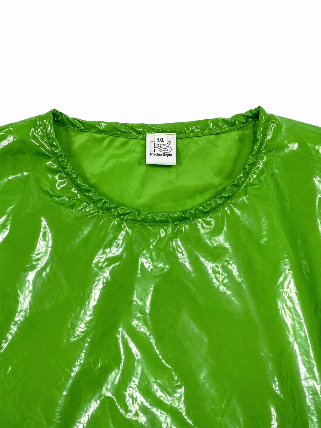 Men’s Shiny Red Nylon T-Shirt Glossy Lightweight Fashion