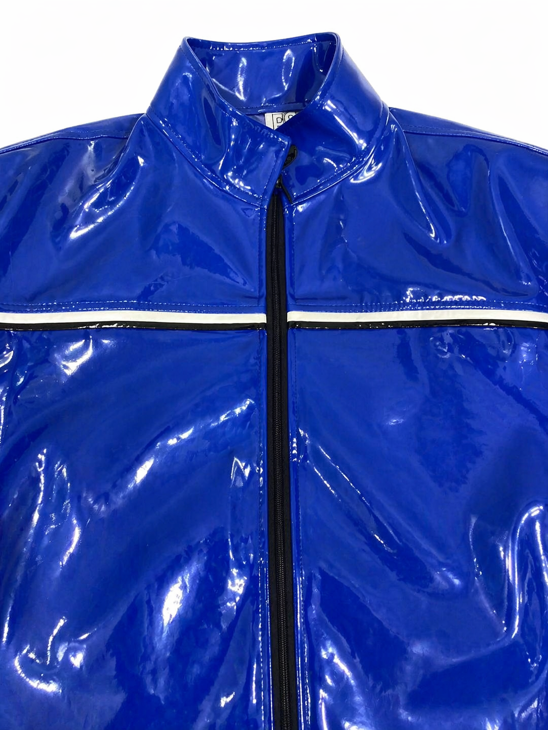 PVC Nylon Tracksuit Cobalt Blue Gloss Set