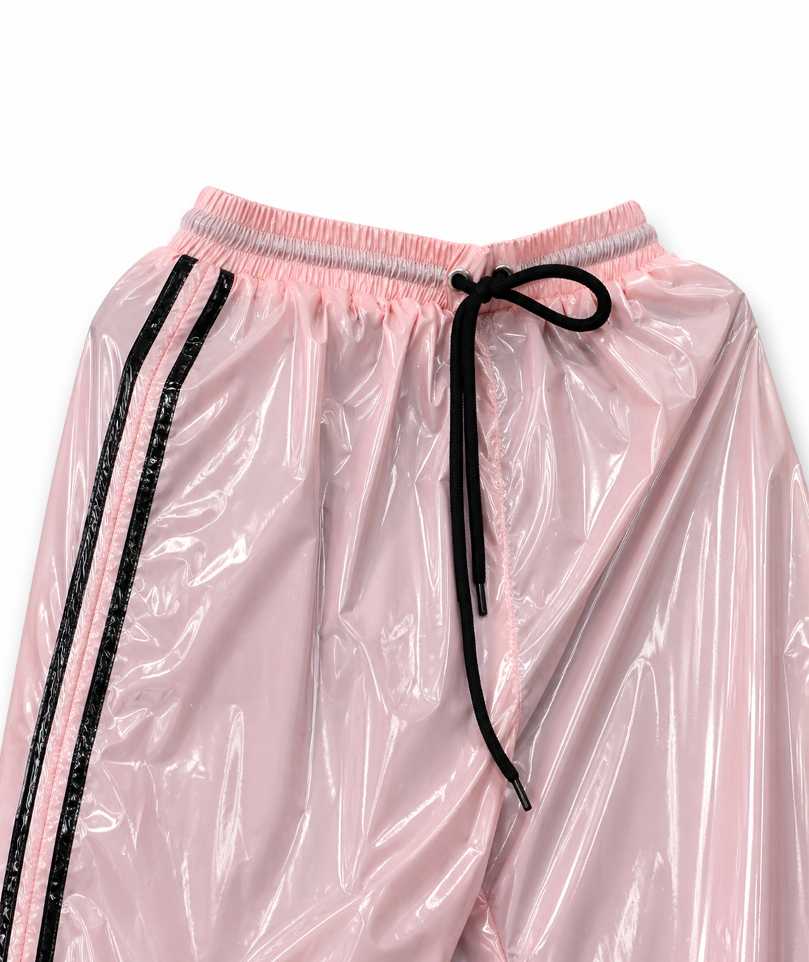 Shiny Nylon Athletic Lightweight Tank Top & Shorts Set