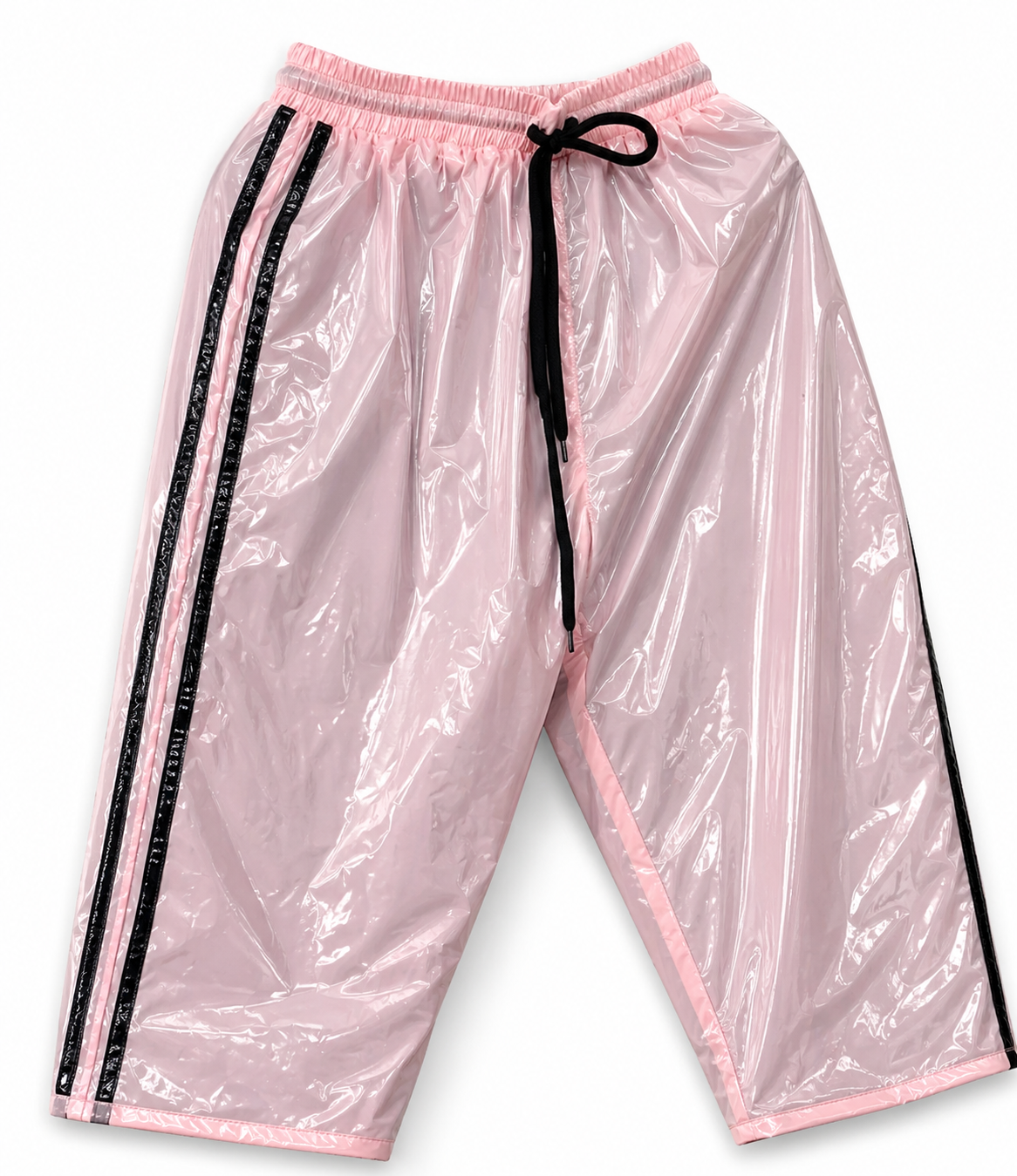 Shiny Nylon Athletic Lightweight Tank Top & Shorts Set
