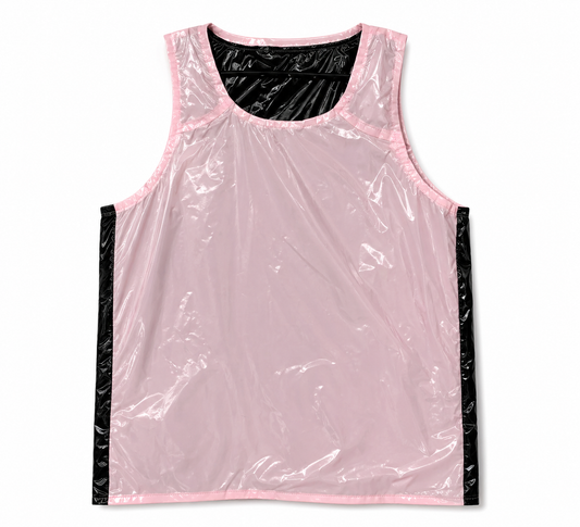 Shiny Nylon Athletic Lightweight Tank Top & Shorts Set
