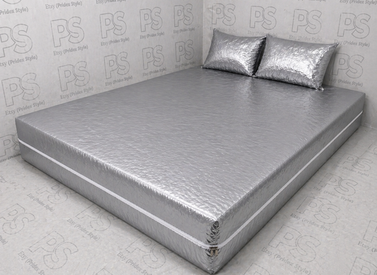 Shiny Nylon Mattress Cover Set