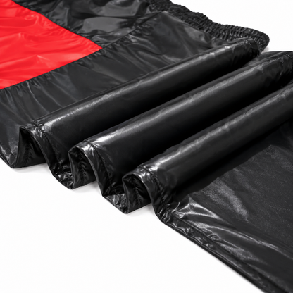 Men’s Shiny Nylon Pro Hooded Tracksuit Set Jacket & Jogger Pants