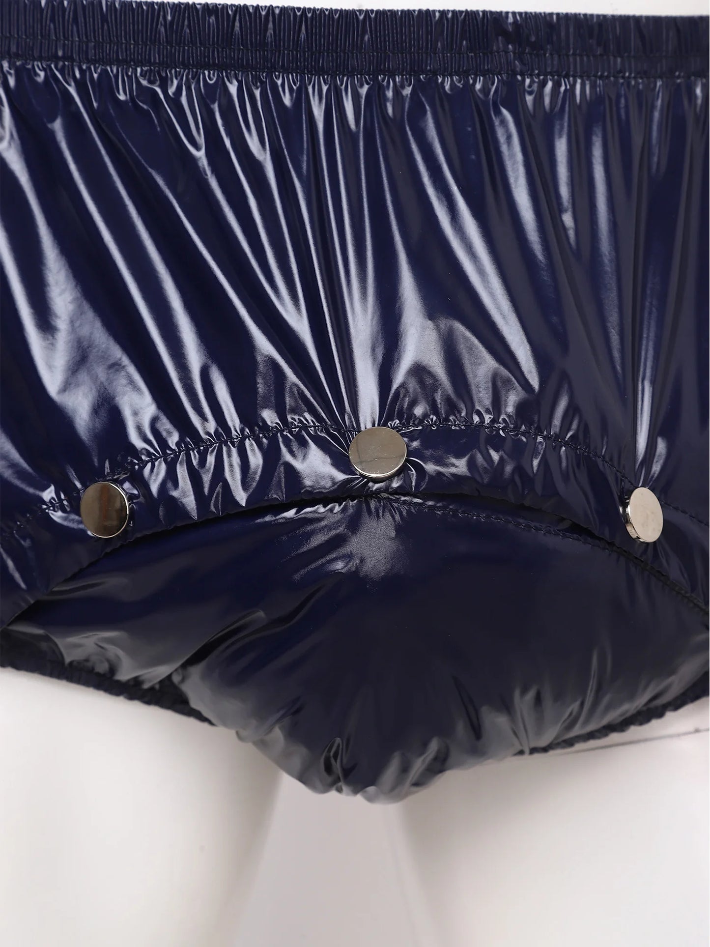 Men’s Shiny Nylon Snap Briefs