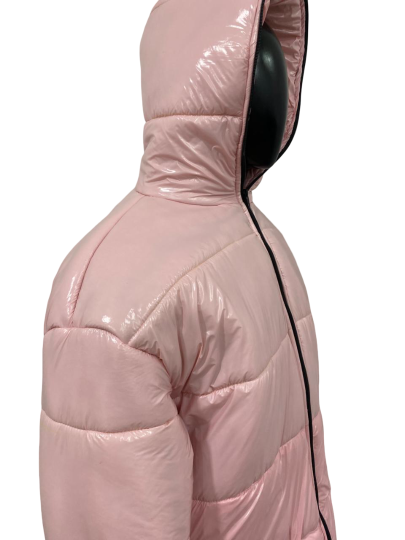Light Pink Nylon Jacket & Pants Set Luxury  Outfit