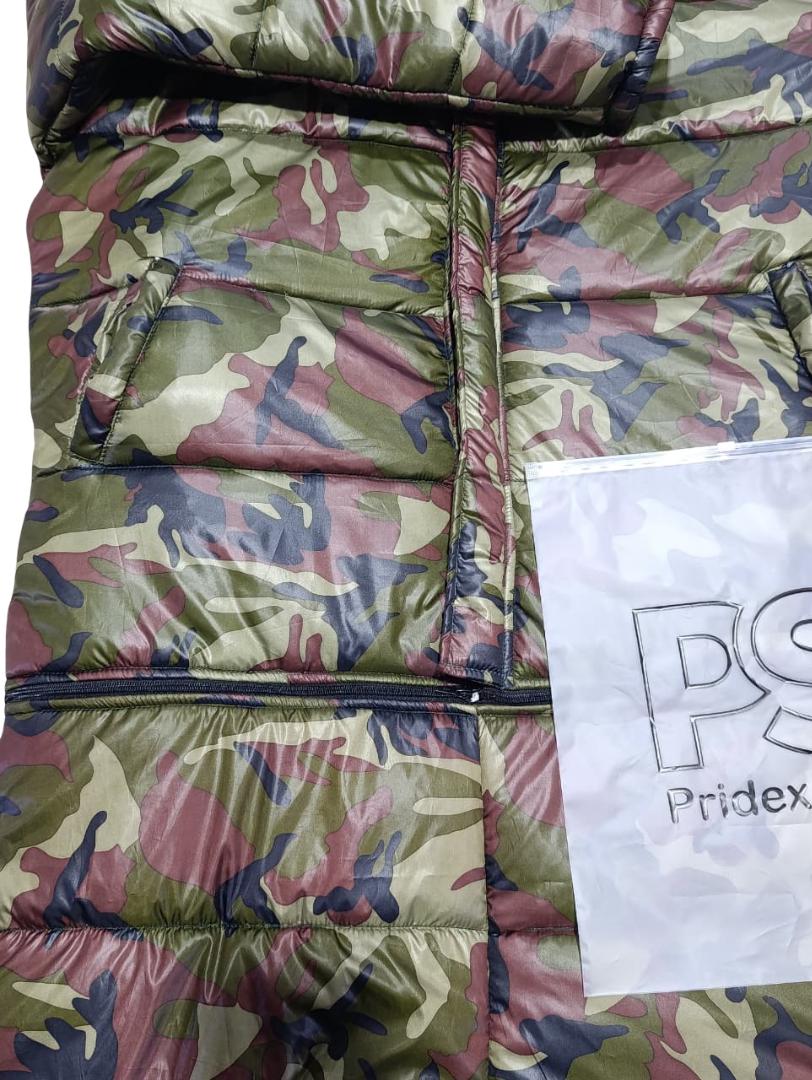 Heavyweight Camouflage Quilted Puffer Jumpsuit