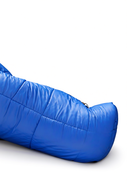 Royal Blue Shiny Nylon Sleeping Bag  Lightweight Waterproof