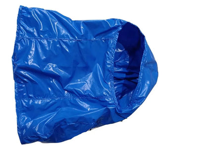 Glossy Blue Quilted Full Head Balaclava