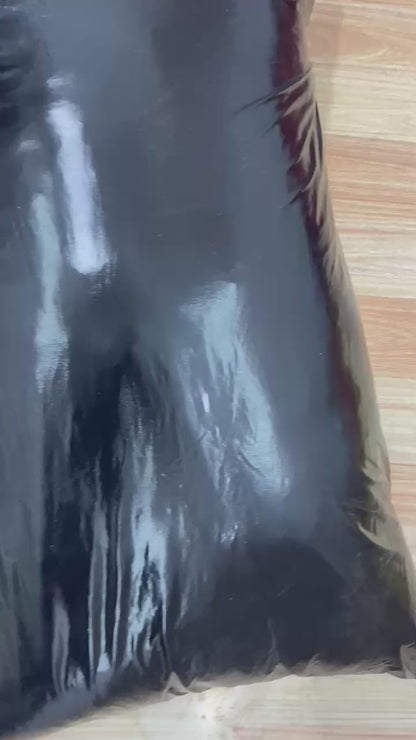 Black Shiny Nylon Pillow Cover Glossy Cushion Protector